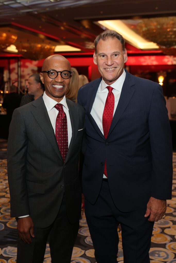 Dale Lockett, John Romaka at the Salvation Army Gala (Photo by Priscilla Dickson)