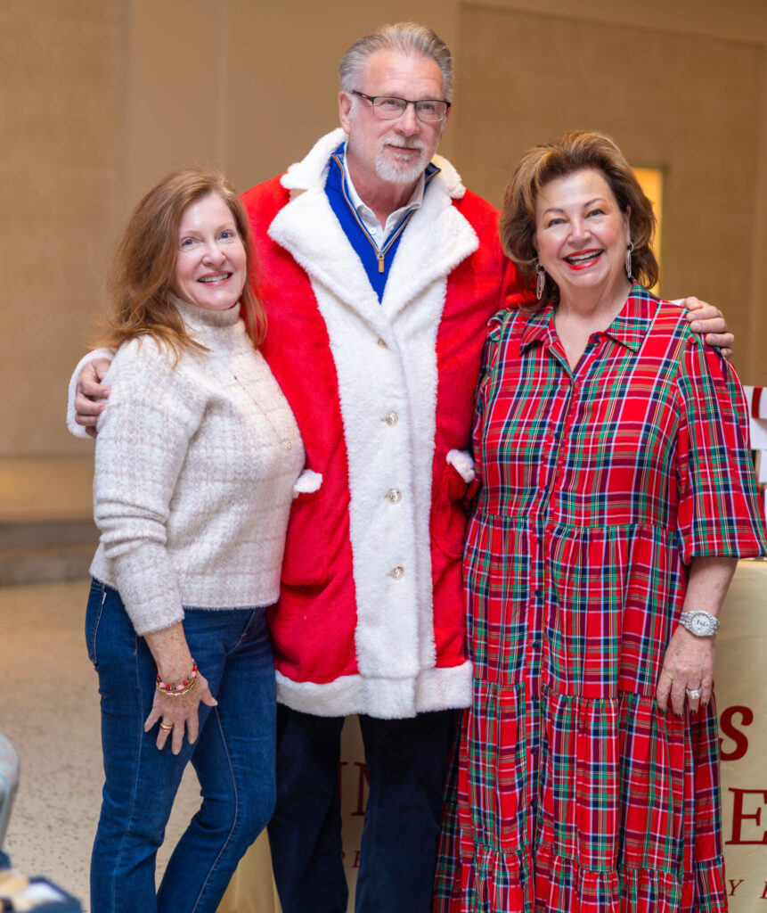 Devaun Barbir, Danny & Robin Klaes at the Decorative Center Houston  holiday wreath event benefiting the Salvation Army