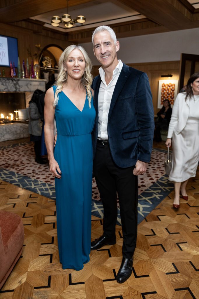 Suzanne & Dr. Simon Kelley, chief of Orthopedic Surgery and Sports Medicine at Texas Children’s, at the Ambassadors for Texas Children’s Hospital Houston Holiday Party   (Photo by Jenny Antill/Texas Children's Hospital)