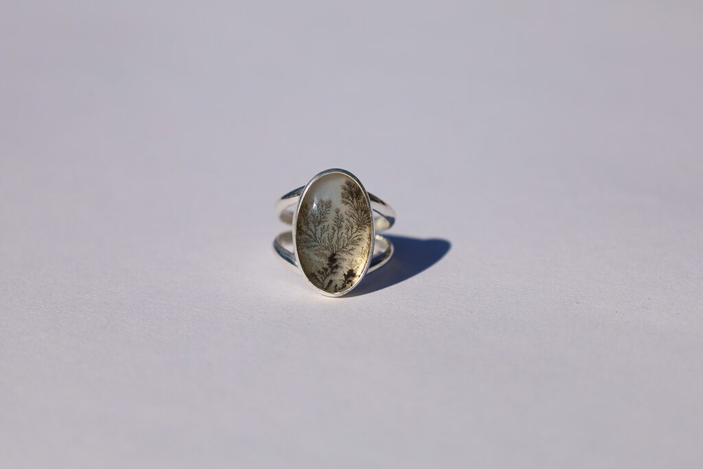 The Dream Waver Ring features a gold-hued dendritic quartz. (Courtesy)