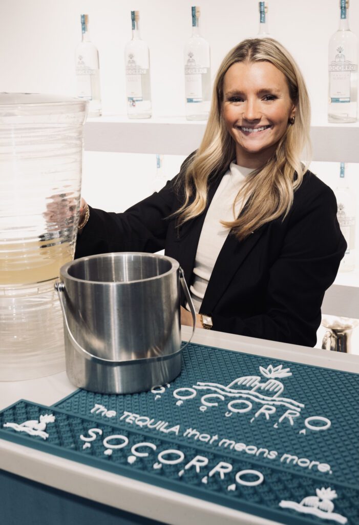 Ellison Cheatham with Socorro Tequila (Photo by George Fiala)