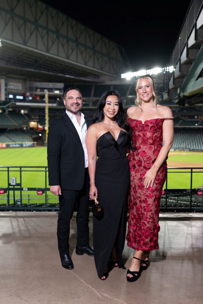 Enrique Valencia, Kristy Valencia, Caitlin Rance at the Barbara Bush Houston Literacy Foundation’s Young Professionals 'Storybook Gala'  (Photo by Daniel Ortiz)