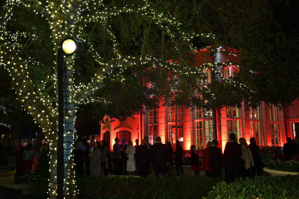 The Fertitta family home in River Oaks is dressed in lights for 'Santa's Elves'