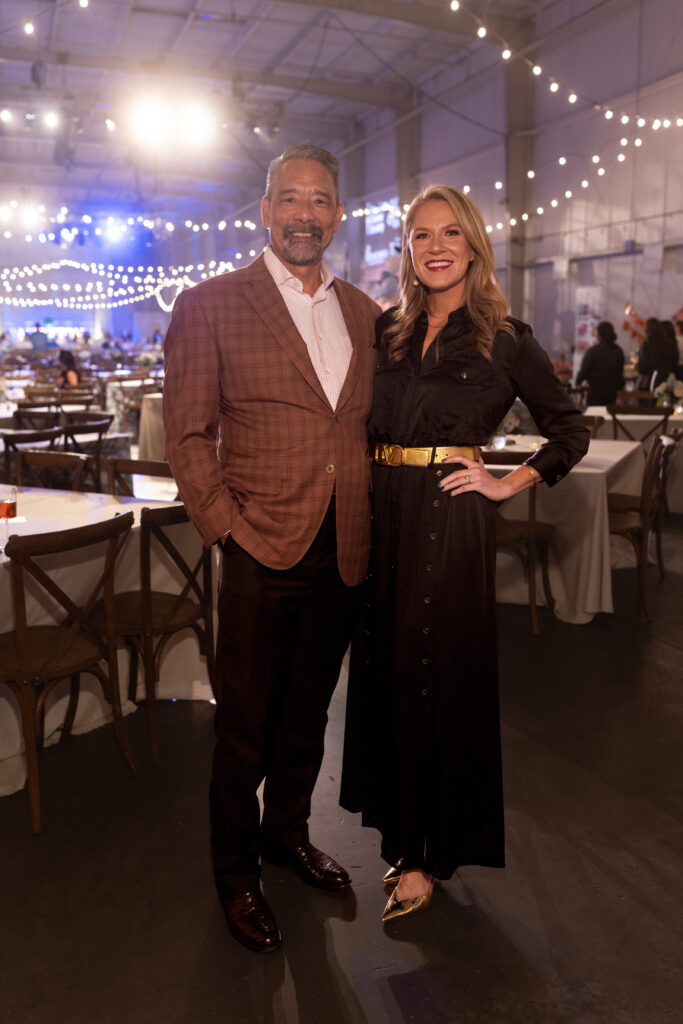 Frank Tsuru, daughter-in-law Katie Tsuru at the American Cancer Society 'Shuck Cancer Houston' fundraiser (Photo by Daniel Ortiz)