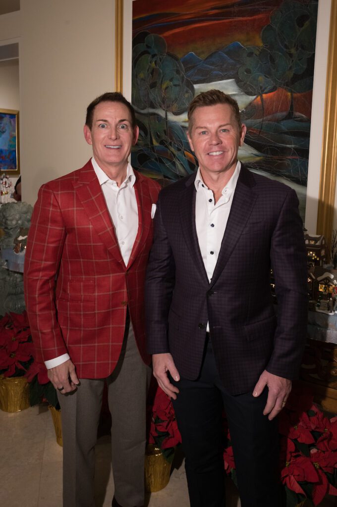 Gerry Heard & Tylor Hearn at the Legacy Holiday Schmooze (Photo Daniel Ortiz)