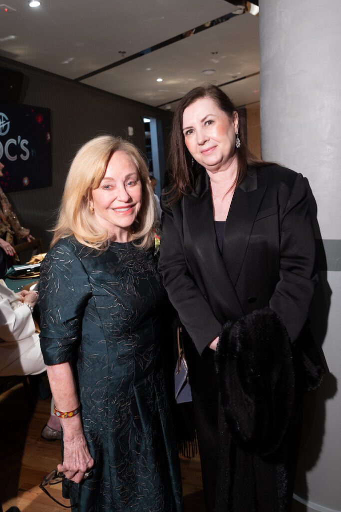 Judi McGee, Sylvia Forsythe at the dinner honoring 2026 Treasures (Photo by Daniel Ortiz)