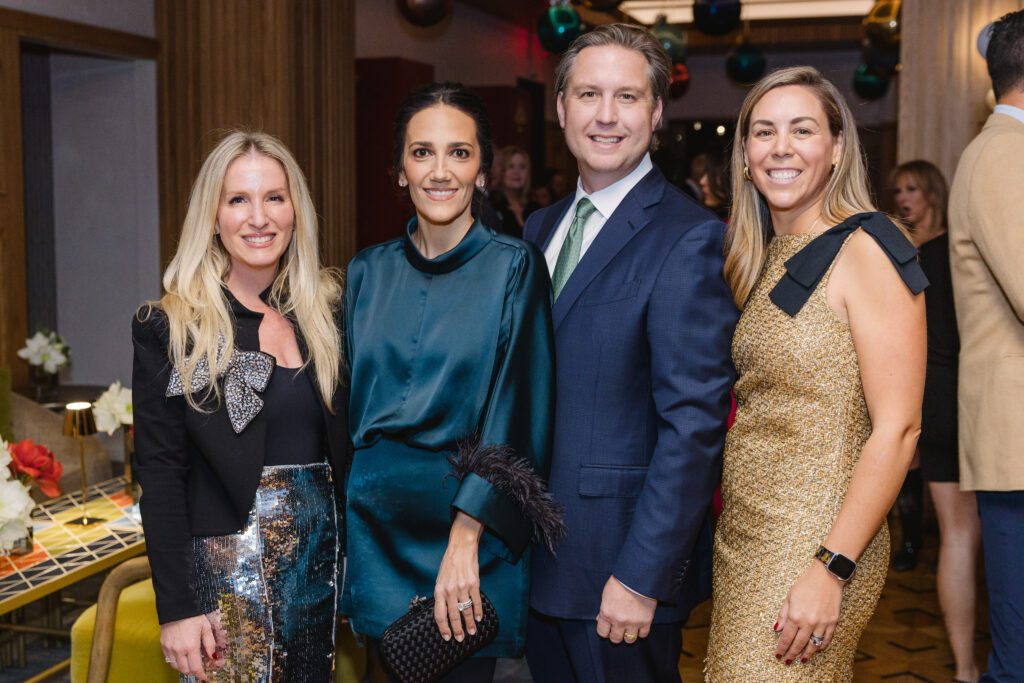 Katie Dillon, Kelli Kickerillo & Tod Forrester, Julia TenHoeve at the Ambassadors for Texas Children’s Hospital Houston Holiday Party   (Photo by Jenny Antill/Texas Children's Hospital)