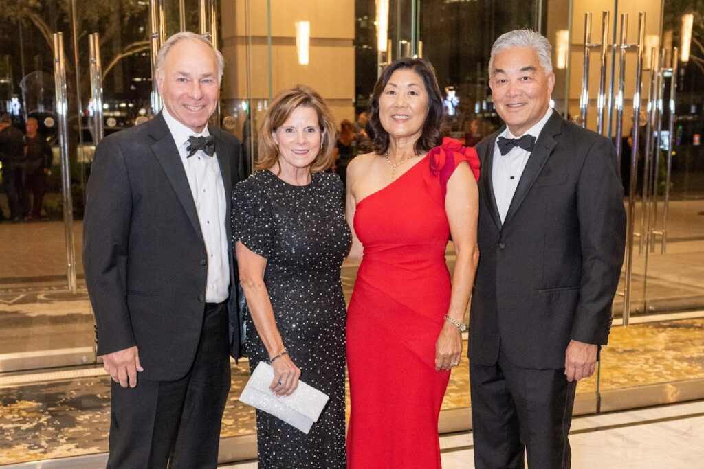 Larry & Monica Ziemba, Linda & Willie Chiang at the British American Foundation of Texas Gala (Photo by Jacob Power)