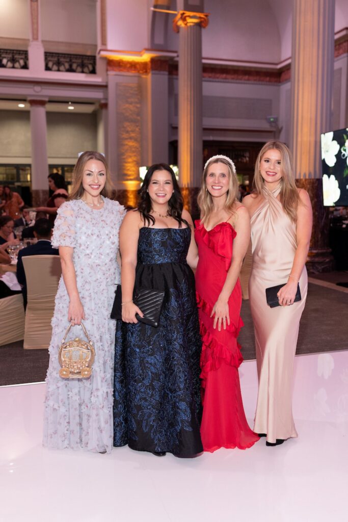 Lexi Sakowitz Marek, Mari Treviño Glass, Cassandra Dalton, Adrienne Flores at the Barbara Bush Houston Literacy Foundation’s Young Professionals 'Storybook Gala'  (Photo by Daniel Ortiz)
