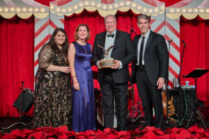 Lia Vallone, Starlee Sykes, Spindletop Founders Award Recipient Lee Womble, Bart Cahir