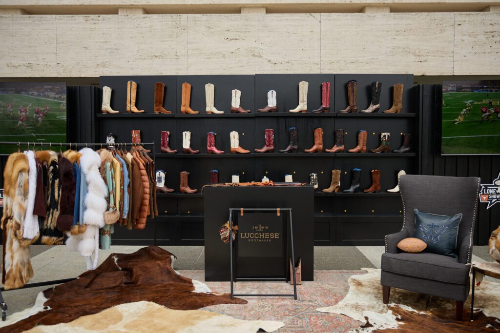 Lucchese bootmakers put on a pop-up at the Lone Star Showdown (Photo courtesy of Cotton Holdings) (Photo by Courtesy of Cotton Holdings)