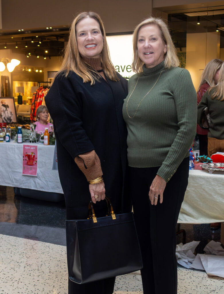 Marth Luir, friend at the Decorative Center Houston  holiday wreath event benefiting the Salvation Army