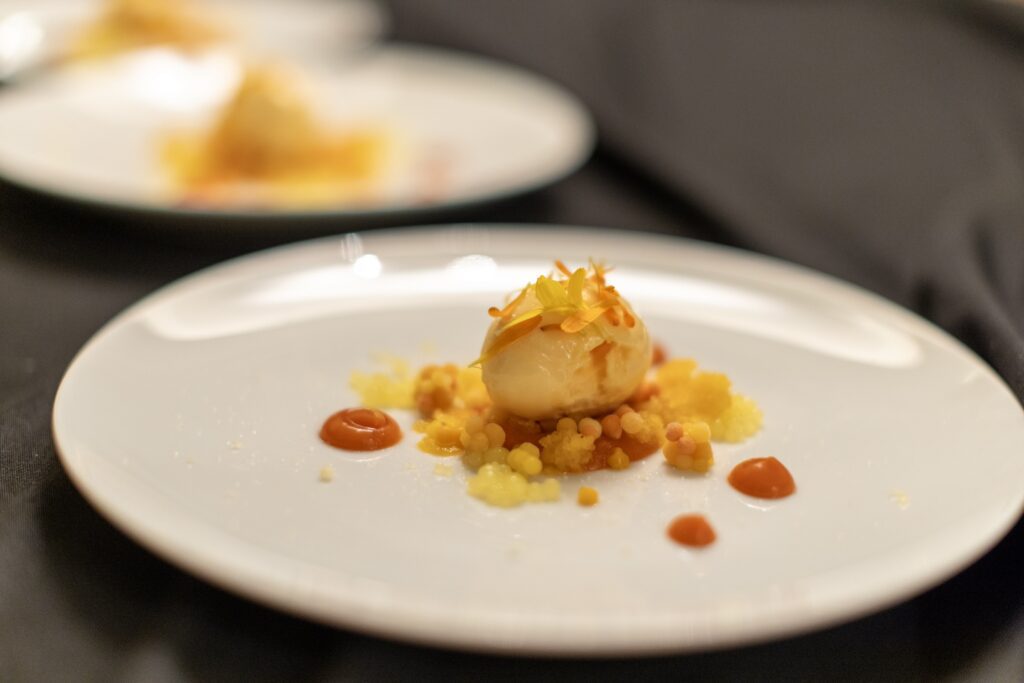 The Roco brothers' Orange Chromatism served at the Hope & Opportunity dinner in support of the neurodiverse community.
 (Photo by Texas Children's Hospital)