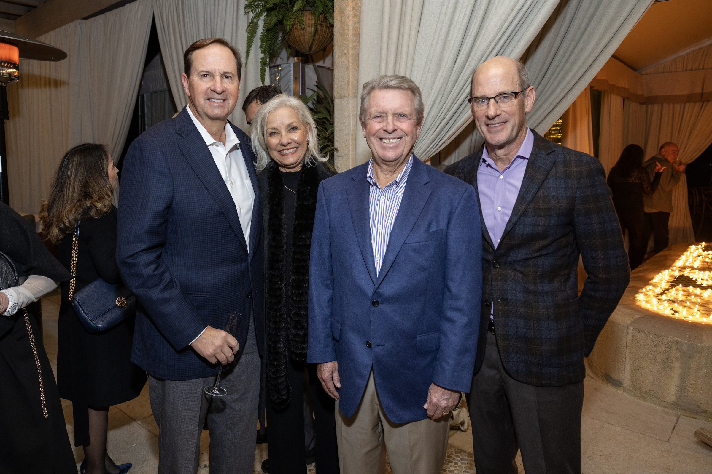 Paul and Penny Layne; Joe Cleary; David Pruner (Photo by Texas Children's Hospital)