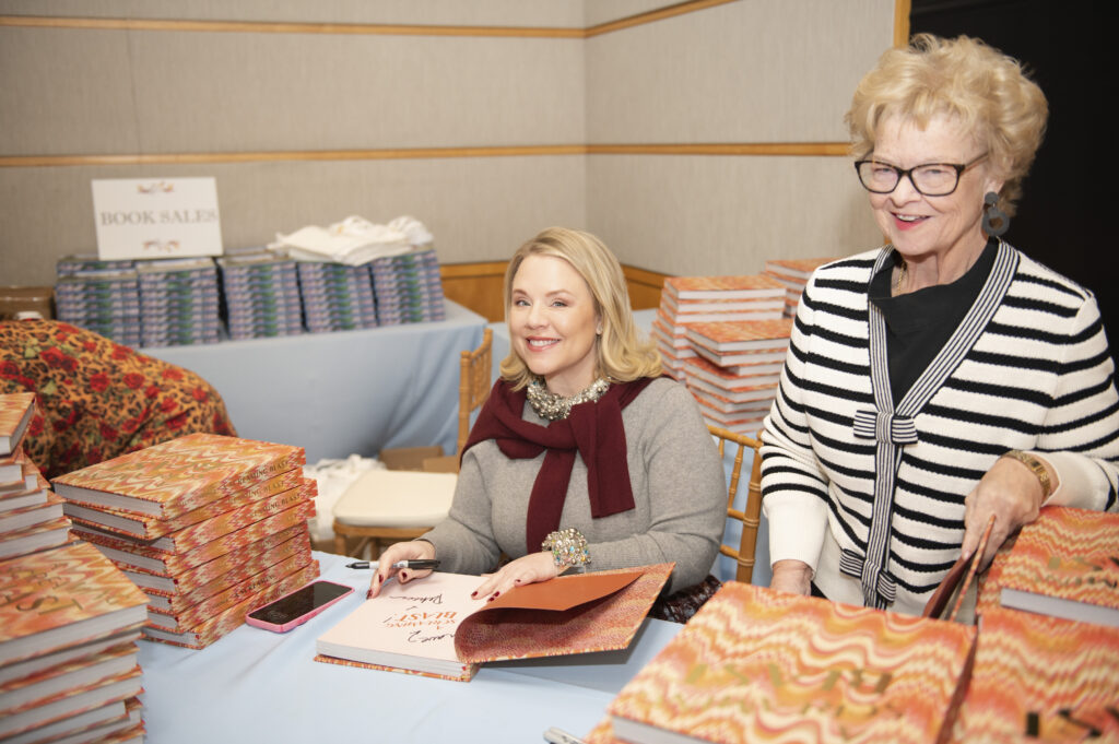 Rebecca Gardner signed copies of her first book, A Screaming Blast (Photo by Tamytha Cameron)