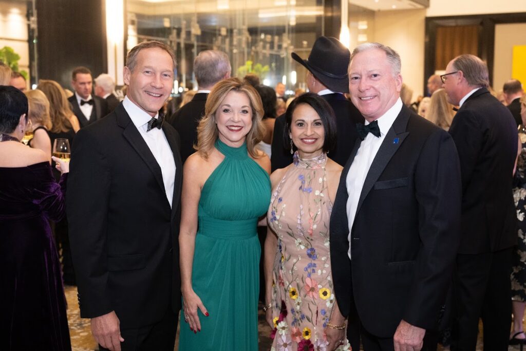Ron & Julie Fink, Terri & Greg Ebel at the British American Foundation of Texas Gala (Photo by Wilson Parish)
