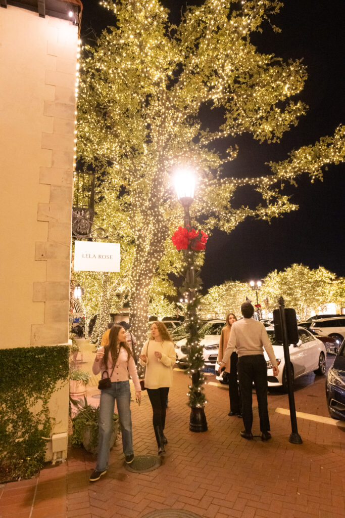 During the most wonderful time of the year, Highland Park Village invited guests to shop, sip, and stroll around the Village. (Photo by George Fiala)