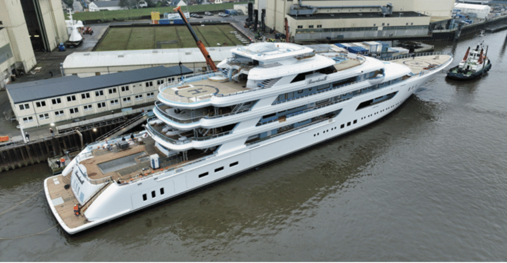 The second Boardwalk in the Fertitta yacht stable measures 384 feet placing it in the gigayacht ranks.