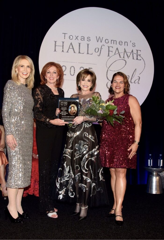 Suzan Deison, Nancy Strohmer, Hallie Vanderhider, Kim Coomber-Hallum at the Texas Women’s Hall of Fame Gala 