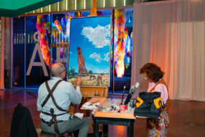 Ucross Gala – Don Stinson paints (1)