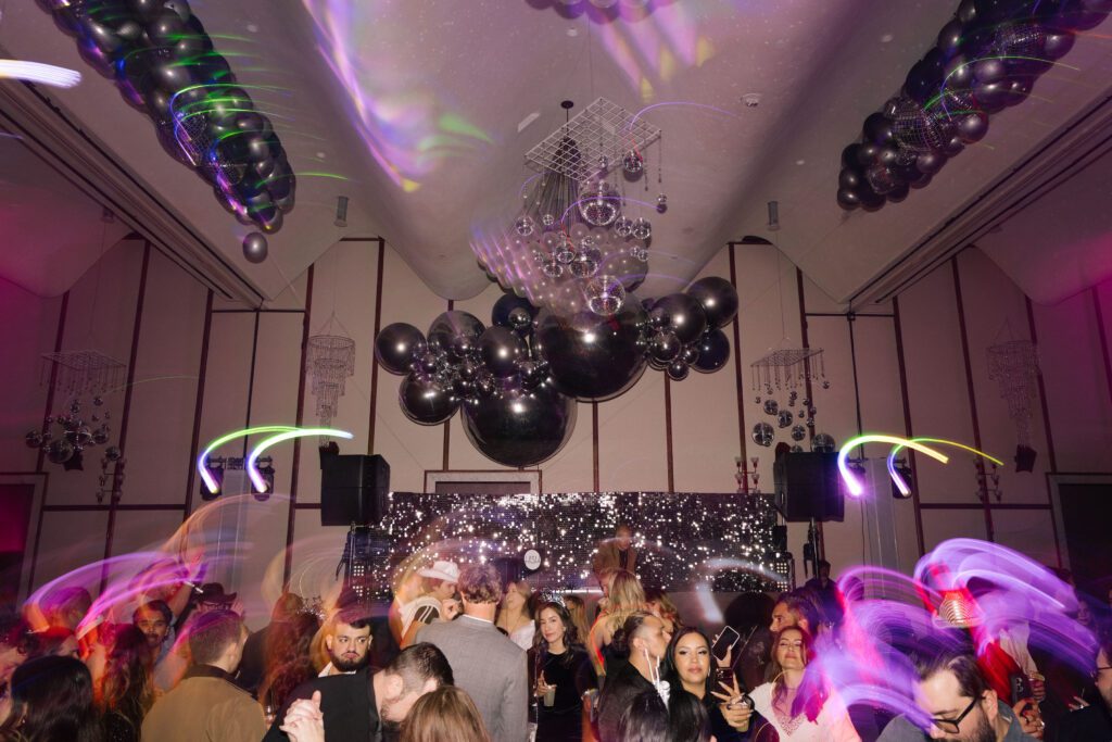 Simply follow the call of the disco ball.