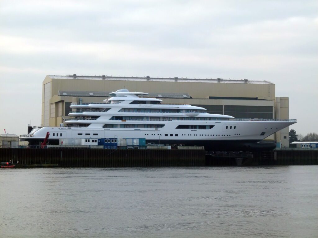The second Boardwalk outsizes Ambassador Tilman Fertitta's original yacht by some 100 feet.