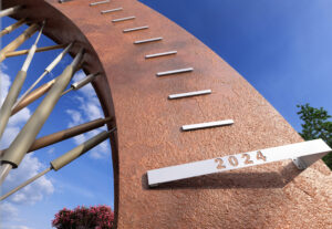 First Fifty Woodlands sculpture