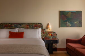 0251 Hotel Daphne – Room, King Bed 2 – by Julie Soefer