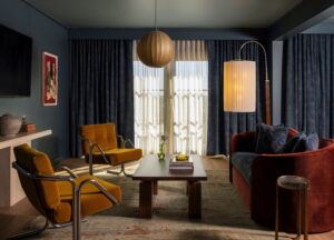 0254 Hotel Daphne – Room, Penthouse Suite x Living Room – by Julie Soefer