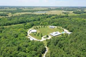 Aerial view of the 665 acre Whitehall Ranch