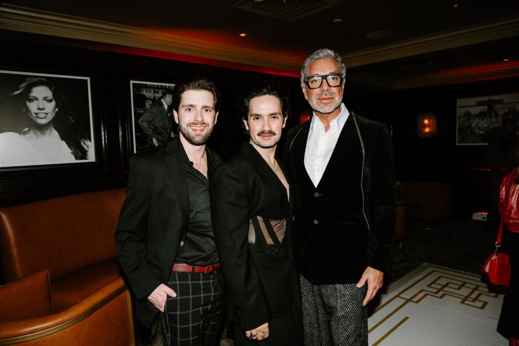 Jack Vielhauer, Tarek El-Bjeirmi, Ceron at the preview party for members-only club Maître D (Photo by Nathalie Ramirez for Vandelay Companies)