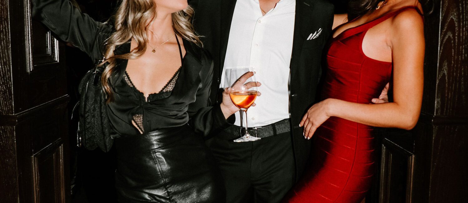 Vandelay Group’s Enrique Martinez is flanked by representatives of adult beverage companies at the new Maître D.