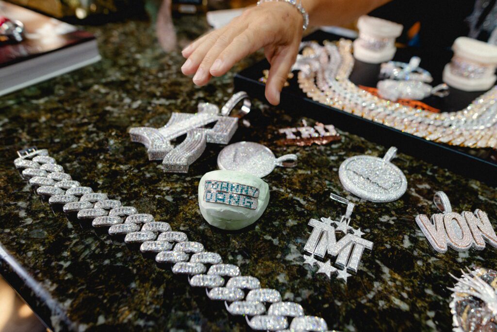 Johnny Dang & Co's iconic bling jewelry (Photo by Antonio Chicaia)
