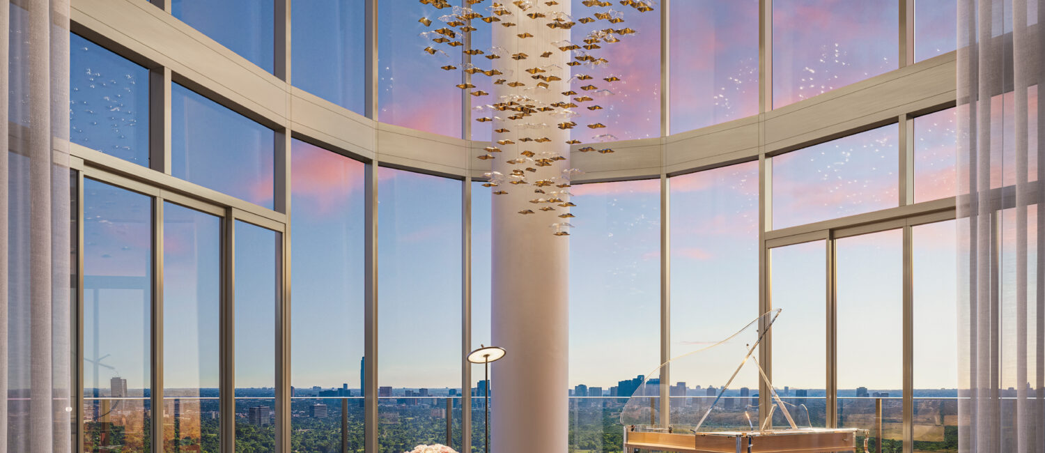 3-Duplex Penthouse at The St. Regis Residences, Houston; Rendering courtesy of Shimahara Visual