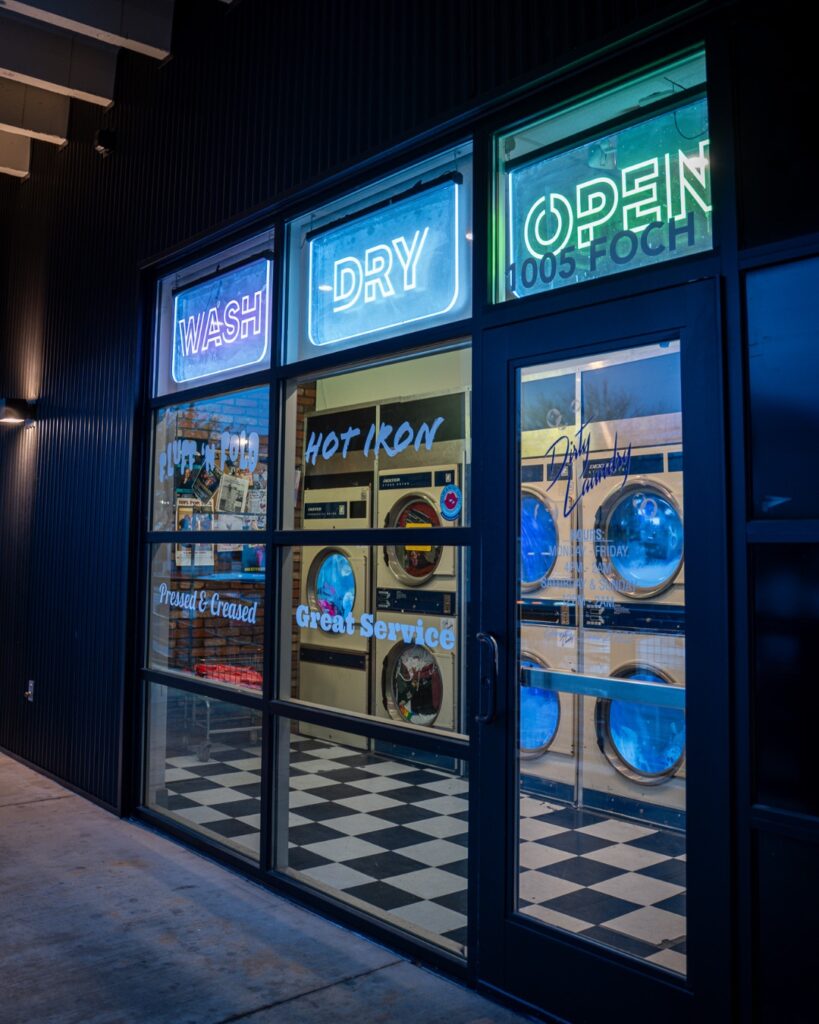 Dirty Laundry disguises its entrance behind a laundromat. (Courtesy)