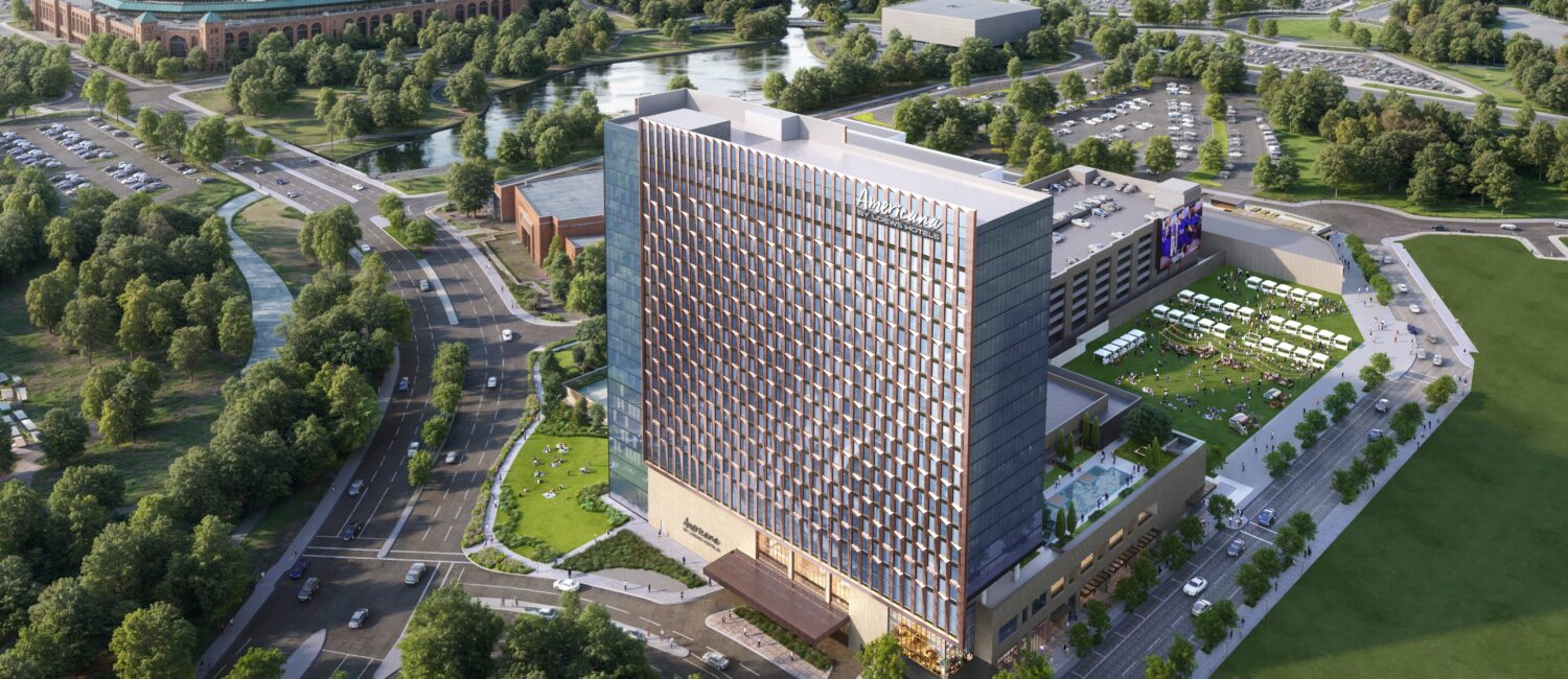 Americana by Loews Hotels – Arlington, TX_Aerial Rendering sm