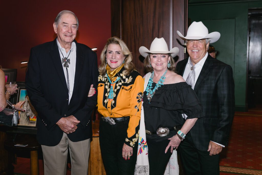 Bill Pinckard, Sassy Stanton, Lori Leal Wedemeyer & Barkley Wedemeyer at The Bryan Museum’s Art Untamed at The Coronado Club