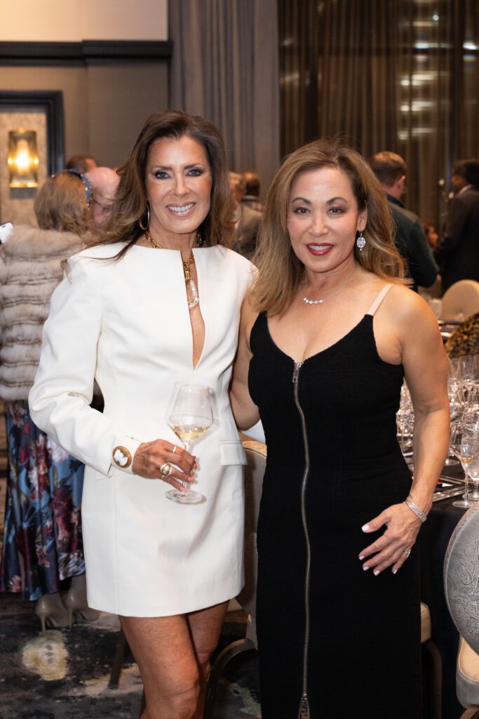 Caroline Kenney, Pat Mitchell at CanCare's 'Hope Uncorked' dinner (Photo by Jacob Power)