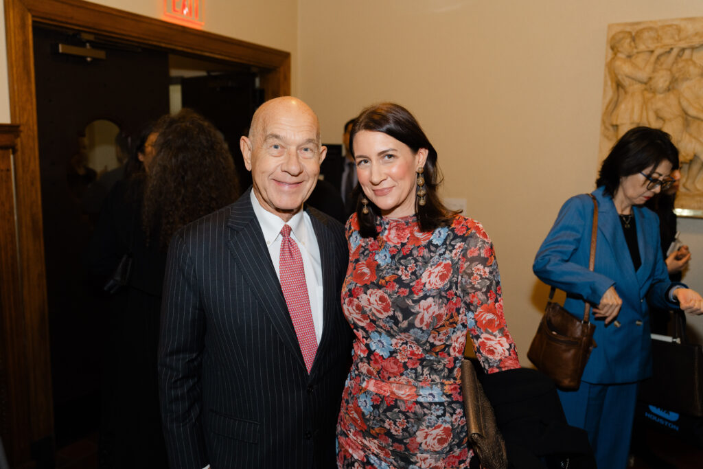 Mayor John Whitmire & Whitney Whitmire at the Houston Public Library Robert Burns Supper (Photo by  Up in the Air Films)