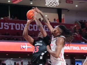 University of Houston Cougars men’s basketball team clawed out to a 76-54 blowout win over the Cincinnati Bearcats in a Big XII contest at the Fertitta Center, January 31, 2026