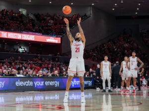 University of Houston Cougars men’s basketball team clawed out to a 76-54 blowout win over the Cincinnati Bearcats in a Big XII contest at the Fertitta Center, January 31, 2026