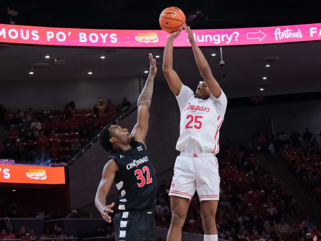 University of Houston guard Mercy Miller is becoming a surer and surer scorer. (Photo by F. Carter Smith)
