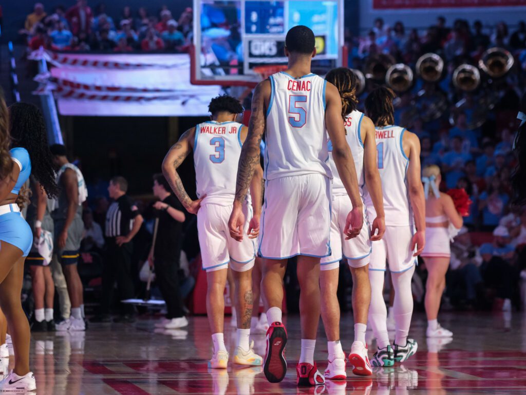 University of Houston freshman power forward Chris Cenac Jr. is standing tall in Kelvin Sampson's program. (Photo by F. Carter Smith)