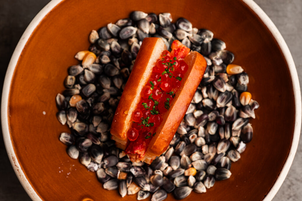 The king crab roll on a brioche bun. (Photo courtesy of Christopher Furia)