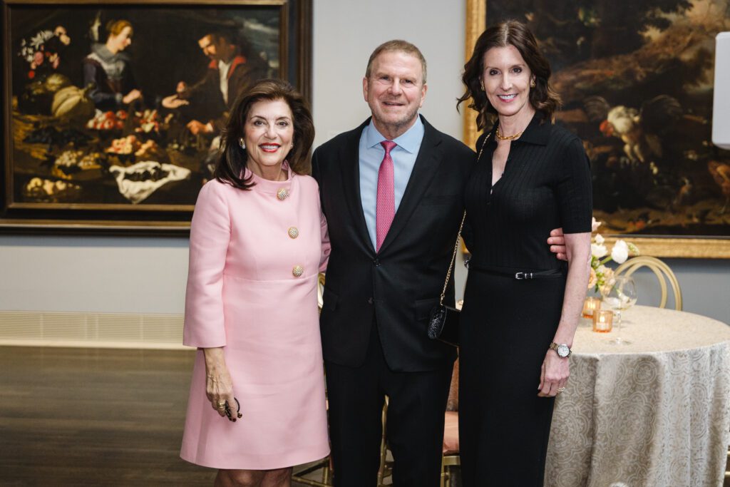 Dancie Ware, Ambassador Tilman Fertitta, Phoebe Tudor at the Museum of Fine Arts, Houston cocktail reception saluting the 'Art and Life in Imperial Rome' exhibition (Photo by Johnny Than/Catchlight Group)