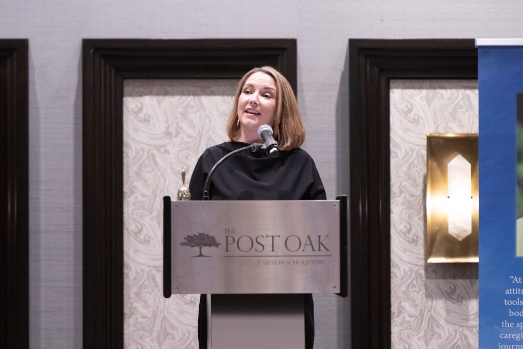 CanCare president and CEO Darcie Wells at CanCare's 'Hope Uncorcked' dinner (Photo by Jacob Power)