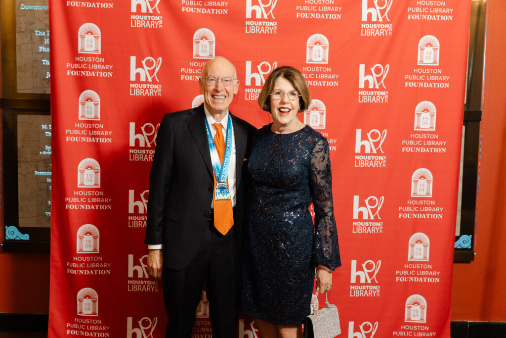 David Mincberg & Lainie Gordon at the Houston Public Library Robert Burns Supper (Photo by  Up in the Air Films)