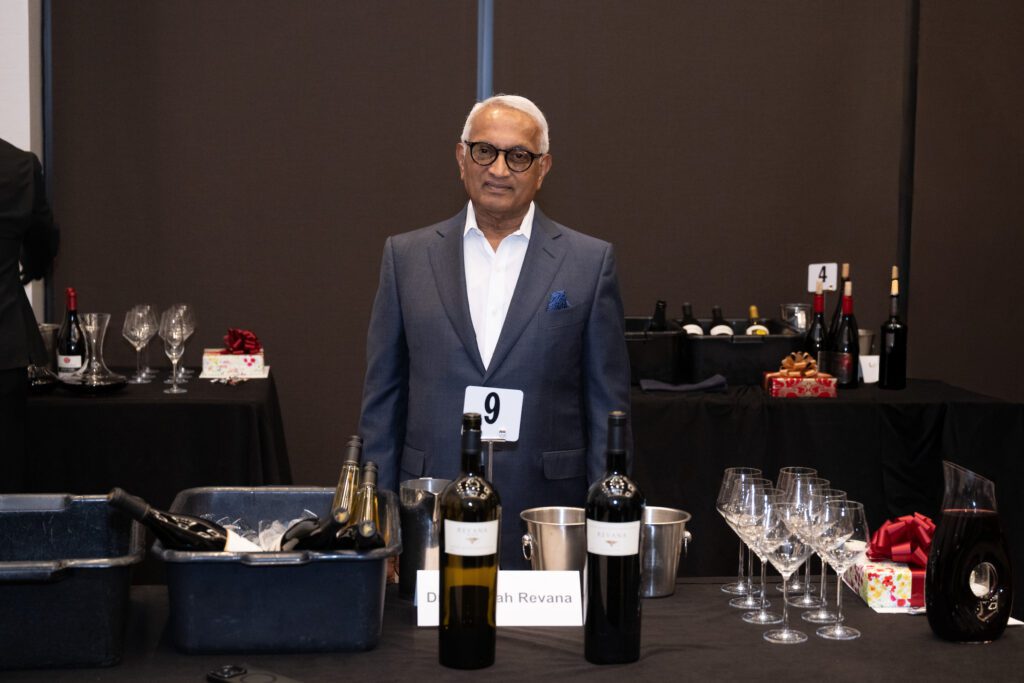 Dr. Madaiah Revana at CanCare's 'Hope Uncorked' dinner (Photo by Jacob Power)