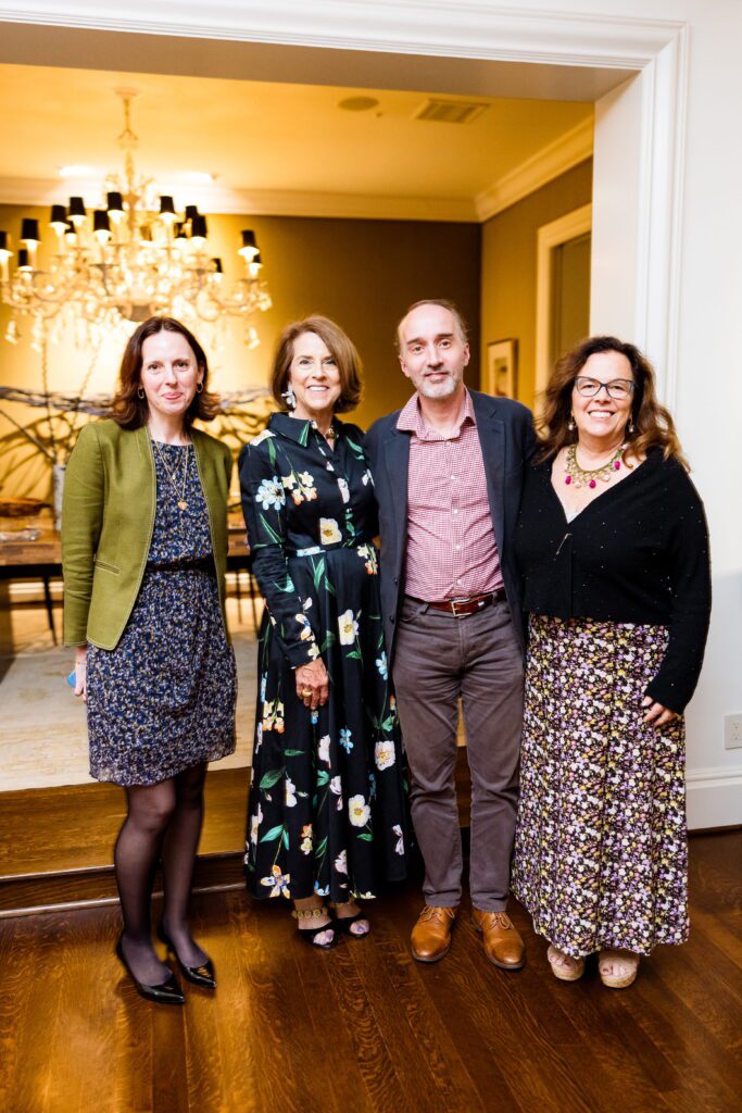 Frauke Josenhans, host Krista Dumas, Édouard Kopp and Gwen Strauss at the Dora Maar Cultural Center celebration.
