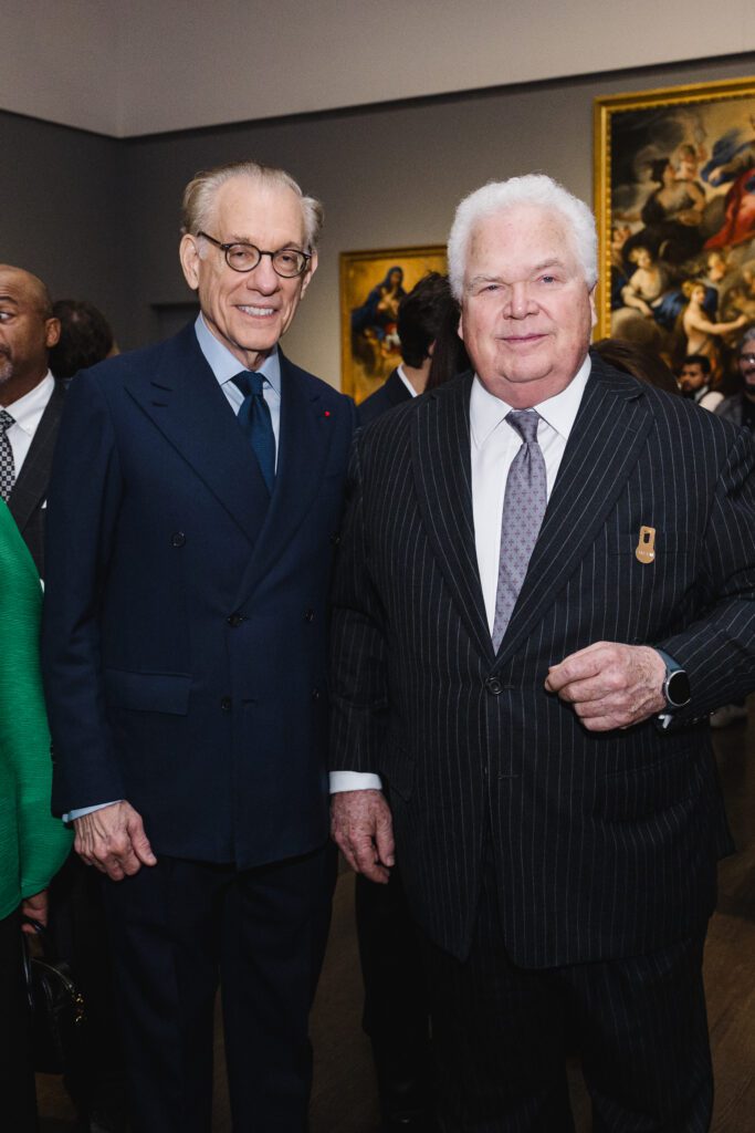 Gary Tinterow, Joe Hudson at the cocktail reception at the Museum of Fine Arts, Houston. (Photo by Johnny Than/Catchlight Group)
